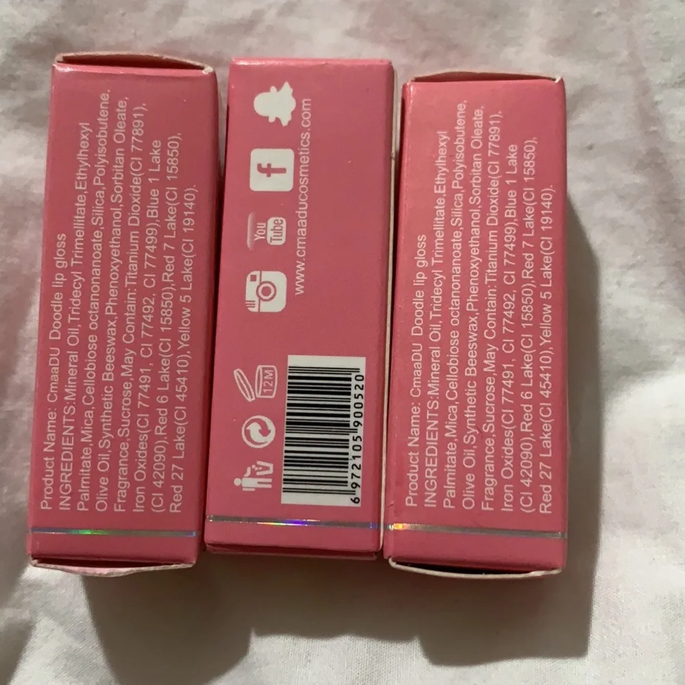 Pill Shaped Mini Lipglosses (set of 3)